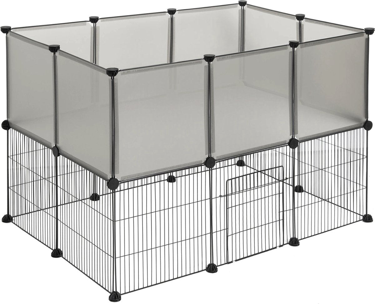 Dierenren - Extra hoog - Verstelbaar - Wit - 107x72x72cm