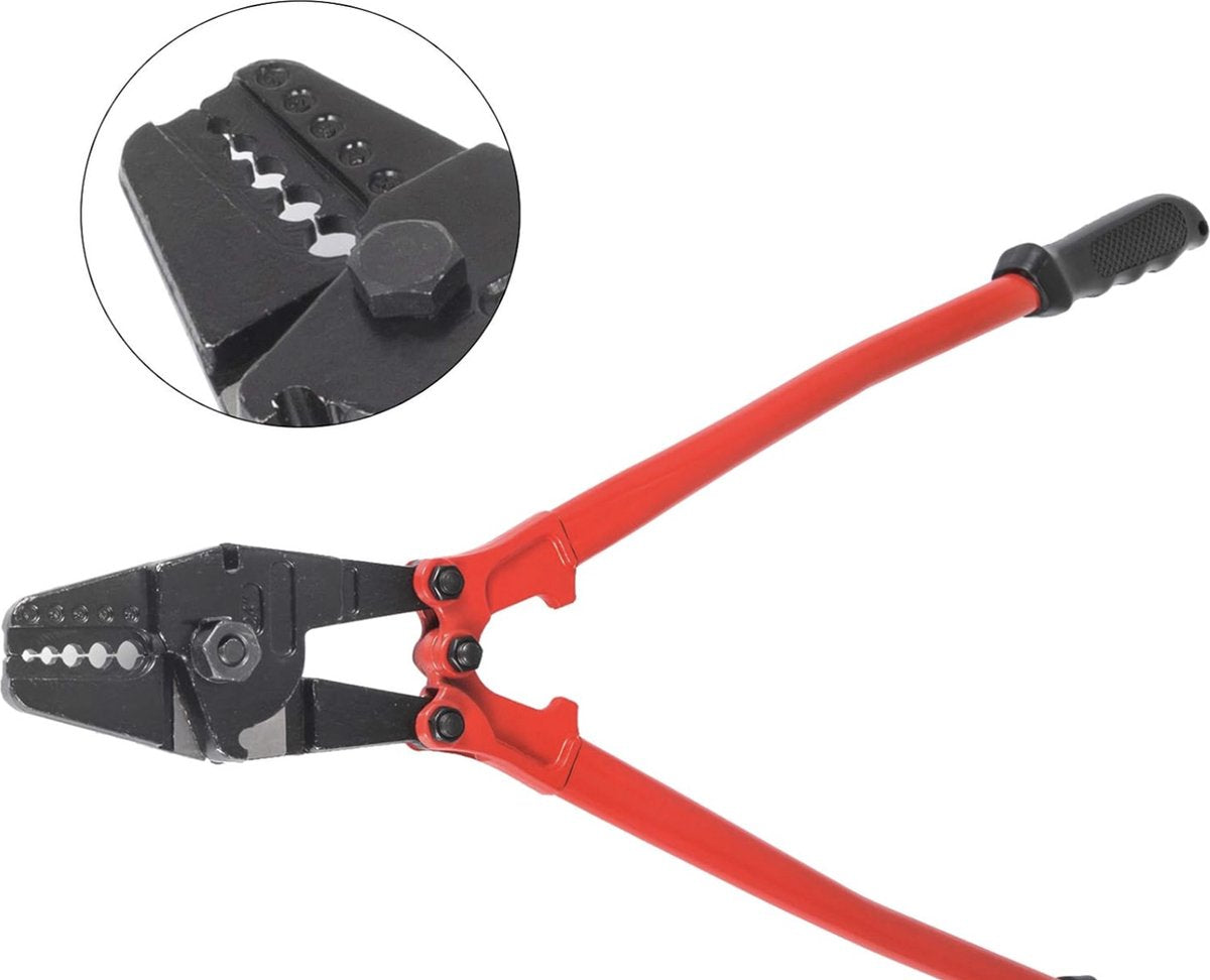 Happyment Tangenset - Kabel Tang - Krimptang - Geïsoleerde Handvaten - Rood