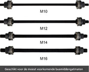 Wiellager trekker PRO - Montageset - Gereedschapset - 28-delig - Demontage - Stalen Hulzen - Naafverwijderaar