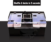 Happyment Elektrische Kaartenschudmachine ‚Kaartschud Machine ‚Kaarten Shuffler ‚Kaartenschudder ‚Poker ‚Blackjack ‚Voor 1-2 Decks
