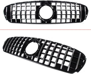 Voorbumper - Voor Mercedes GLC-Klasse X253 2020-2023 - Auto accessoires - Grille - Chroom/Zwart