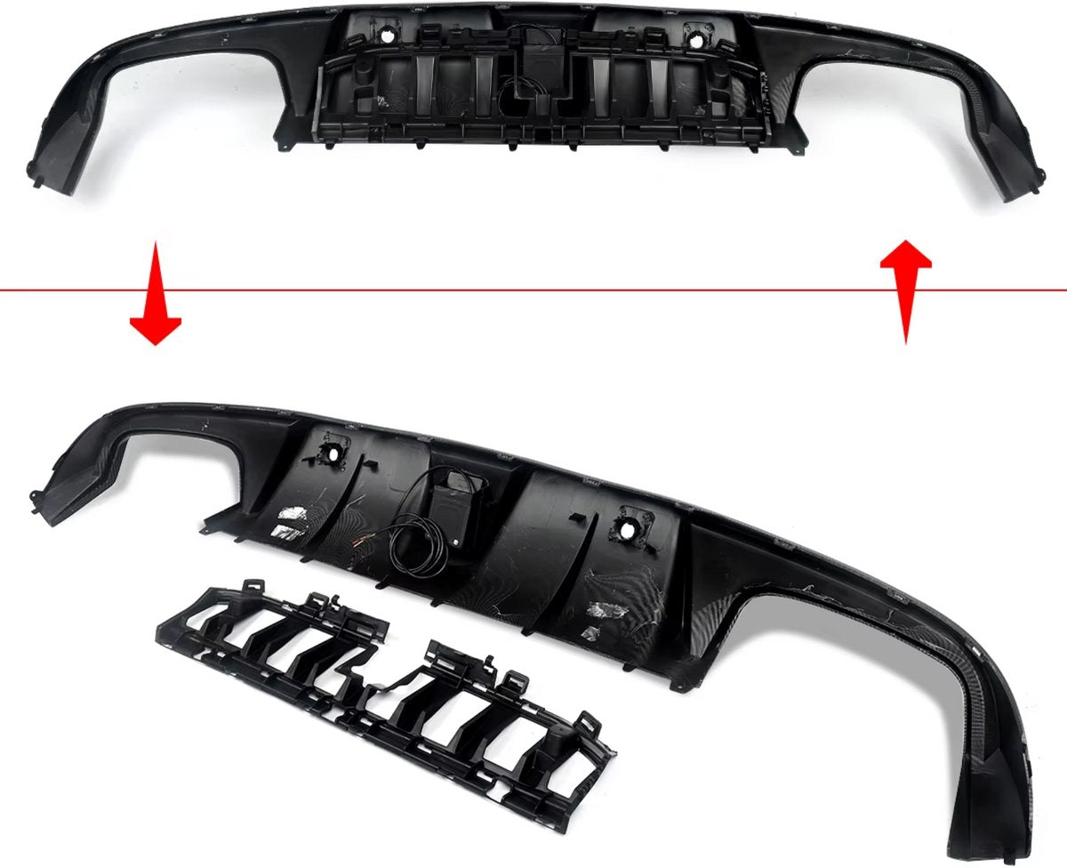 Achterbumper - Voor Mercedes C-Klasse C205 C43/C63 AMG 2015-2018 - Auto accessoires - Diffusorset - Achterlip