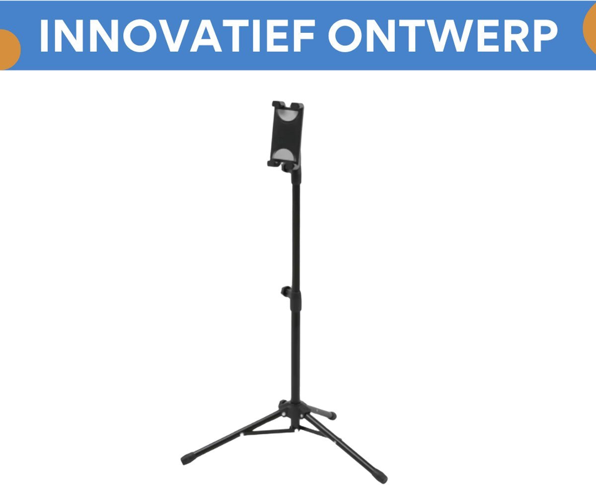 Vloerstandaard Vaylen - voor tablet en telefoon - Statief 4,5-12,9 inch - Beugel standaard - In hoogte verstelbaar