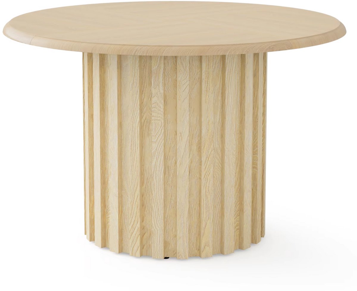 Eettafel Opula - Ronde - 110cm - Voor 4 personen - Voor Keuken of eetkamer - Naturel