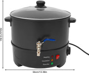 Wax Smelter Machine - Waxverwarmer - Wax apparaat - Smeltpan voor kaarsen - Kaars maker machine - Voor Kaarsen Maken, Zeep & DIY Ambachten - 8L Paraffine Heater met Digitale Temperatuurcontrole - 1000W Non-Stick Coating