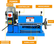 Happyment Kabelstripper Machine PRO - 370W - Automatische Draadstripper - 1.5-38mm - Kabelpeller - Stripmachine - Stripmachine - Elektrisch - Koper en meer