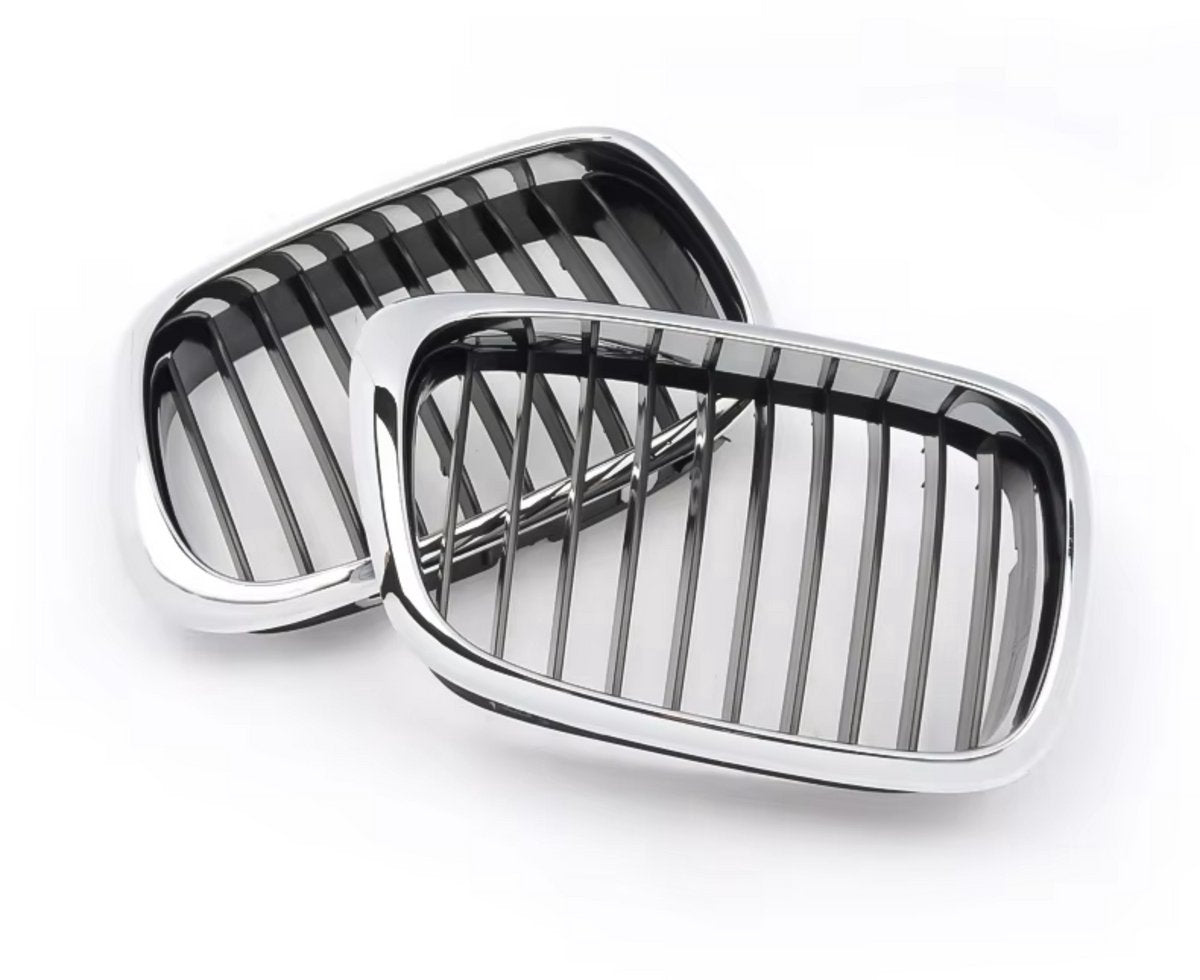 Voorgrille Nitron - Voorbumper grill - Voor BMW E39 M5 Serie 525i/528i/530i/540i (1997-2003) - Chroom & Zwart - Auto accessoires