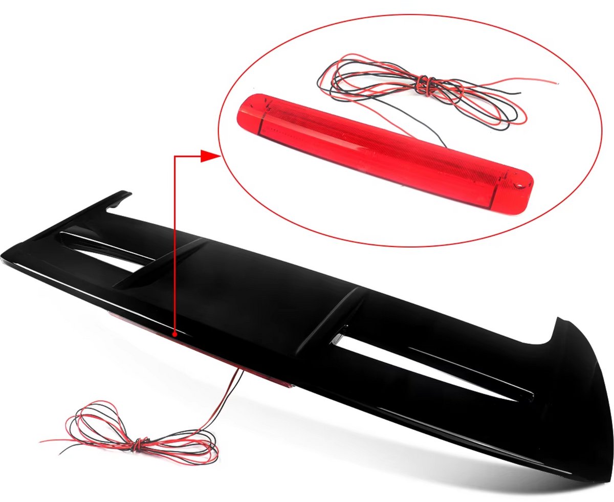 Achterbumper Spoiler Glanzend- Voor Ford Fiesta MK7/MK7.5 (2008-2019)- ST Stijl - Glanzend Zwart