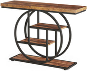 Consoletafel Novio - Sidetafel - Wandtafel - Haltafel - Donkerbruin - Voor Hal of woonkamer of Gang - 100cm