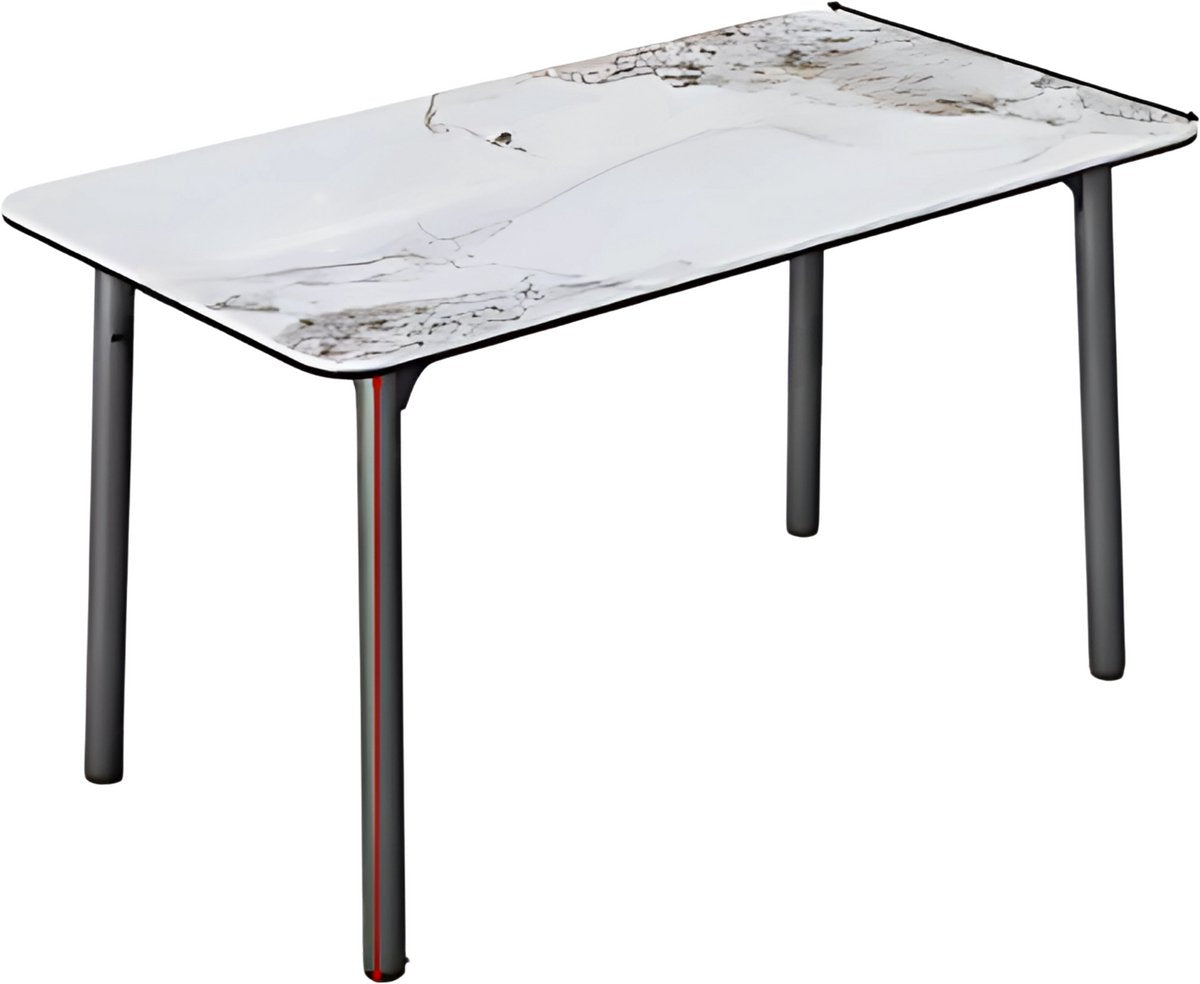 Eettafel Mandino - 4 tot 6 personen - Marmer look - 160cm - Marmer look - Rechthoekig