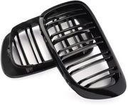 Voorbumper E46 Zolux - Voorbumper - Voor BMW E46 M3 2-Deur (1998-2004) - Dubbele Slat - Glanzend Zwart - Auto accessoires