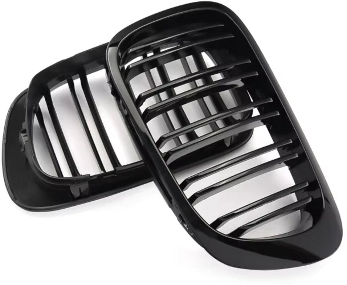 Voorbumper E46 Zolux - Voorbumper - Voor BMW E46 M3 2-Deur (1998-2004) - Dubbele Slat - Glanzend Zwart - Auto accessoires