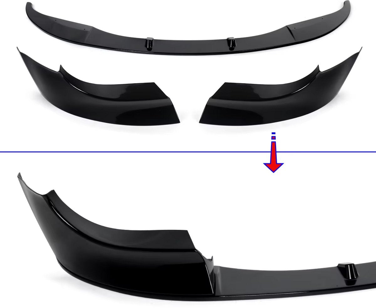 Voorbumper - Voor BMW E60 M5 2004-2010 - Auto accessoires - Lipsplitter - M stijl - Gloss Zwart