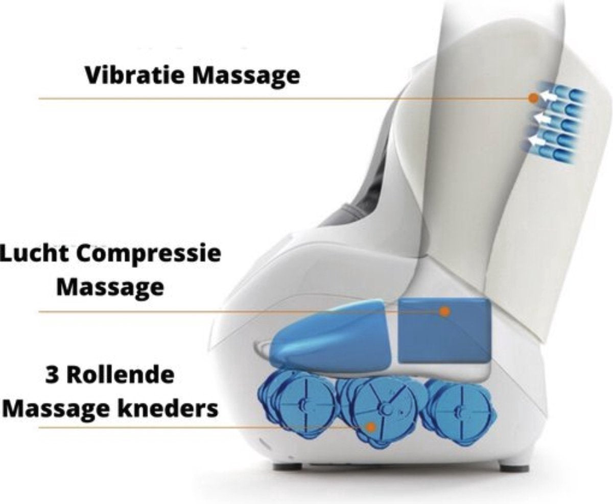 Bolt Edge Voetmassage Apparaat - Voor bloedsomloop en beenmassage - Inclusief verwarmingsfunctie