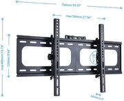 TV muurbeugel - Voor 26"-75" - Kantelbaar - Ultra Slim & ruimtebesparend - Statief - Zwart