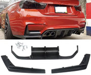 Achterbumper Diffuser Spoiler Lip - Voor BMW F80 M3/F82 M4 (2015-2020) - Carbon Fiber - Auto accessoires