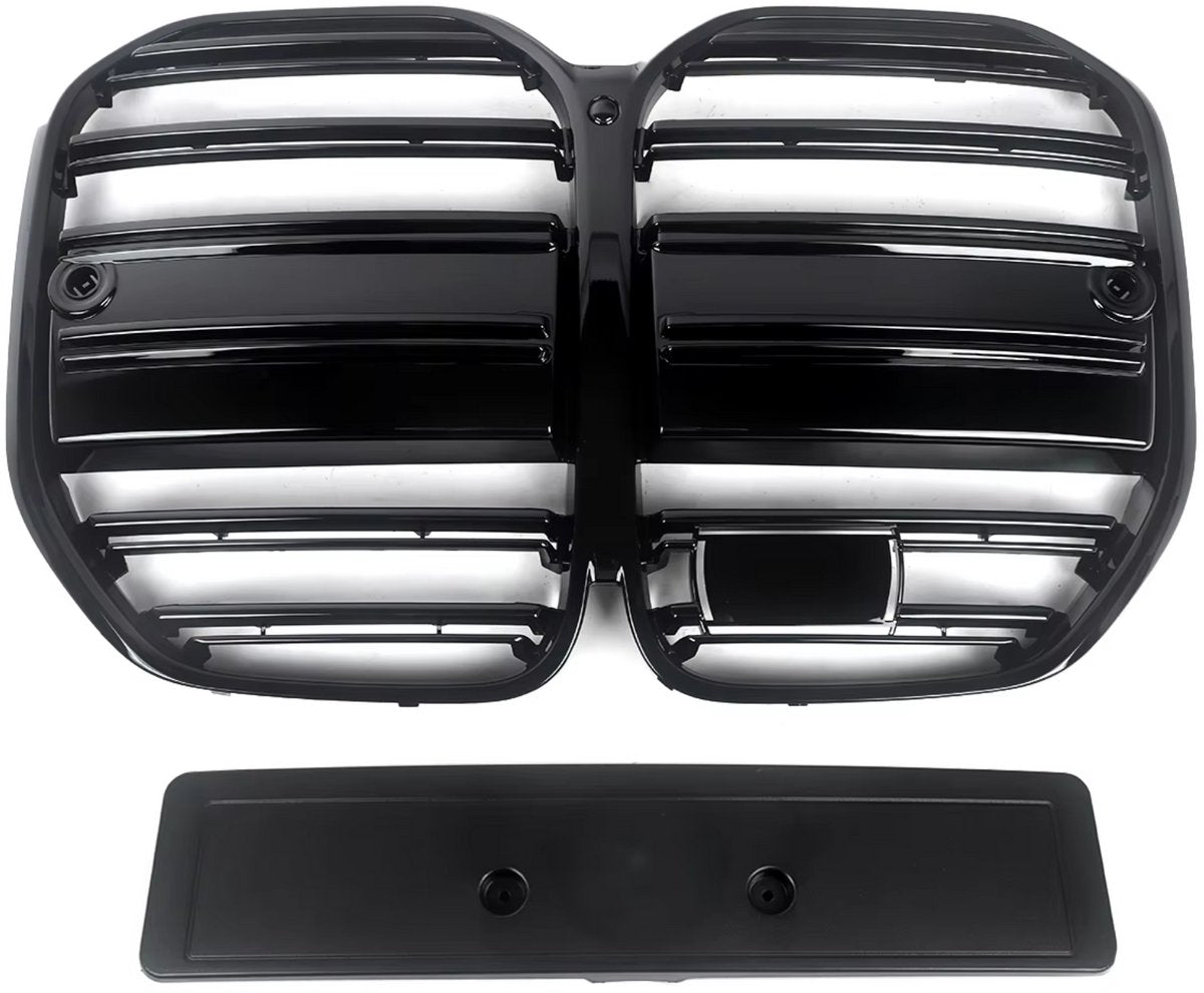 Bumper - Voor BMW 4 Serie G22/G23 (2021-2023)- Gloss Zwart - M Prestatie Stijl - Auto accessoires