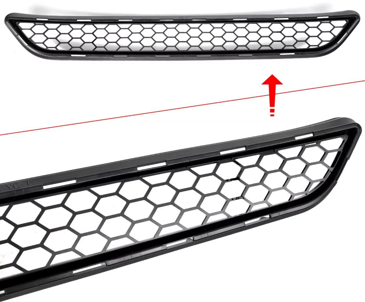 Voorbumper Grille Veloce - Lagere Honingraat Grille - Gloss Zwart - Voor Ford Fiesta (2013-2017) - Auto Accessoires