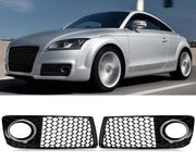 Voorbumper Mistlicht Grille Covers - Voor Audi TT MK2 8J (2010-2014) - Honingraat Mesh