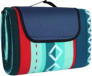 Picknickdeken - Picknickkleed - Strandlaken - Plaid - Voor Camping, Reizen & Outdoor Activiteiten - Waterdicht en Opvouwbaar met Handvat - Groot Formaat, Lichtgewicht - Groen - 300x300cm