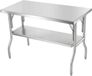 RVS Werktafel - Werkbank - 1220x610x850 mm - Keuken- of Garagegebruik