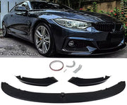 Splitter Kit Torvex - Voorbumper Spoiler Splitter Lip Kit - Voor BMW F32 430i/440i M Tech (2014-2020) - Koolstofvezel Look - Auto accessoires