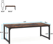 Eettafel Antwerp - 160cm - Voor 6 personen - Voor Keuken of eetkamer - Bruin