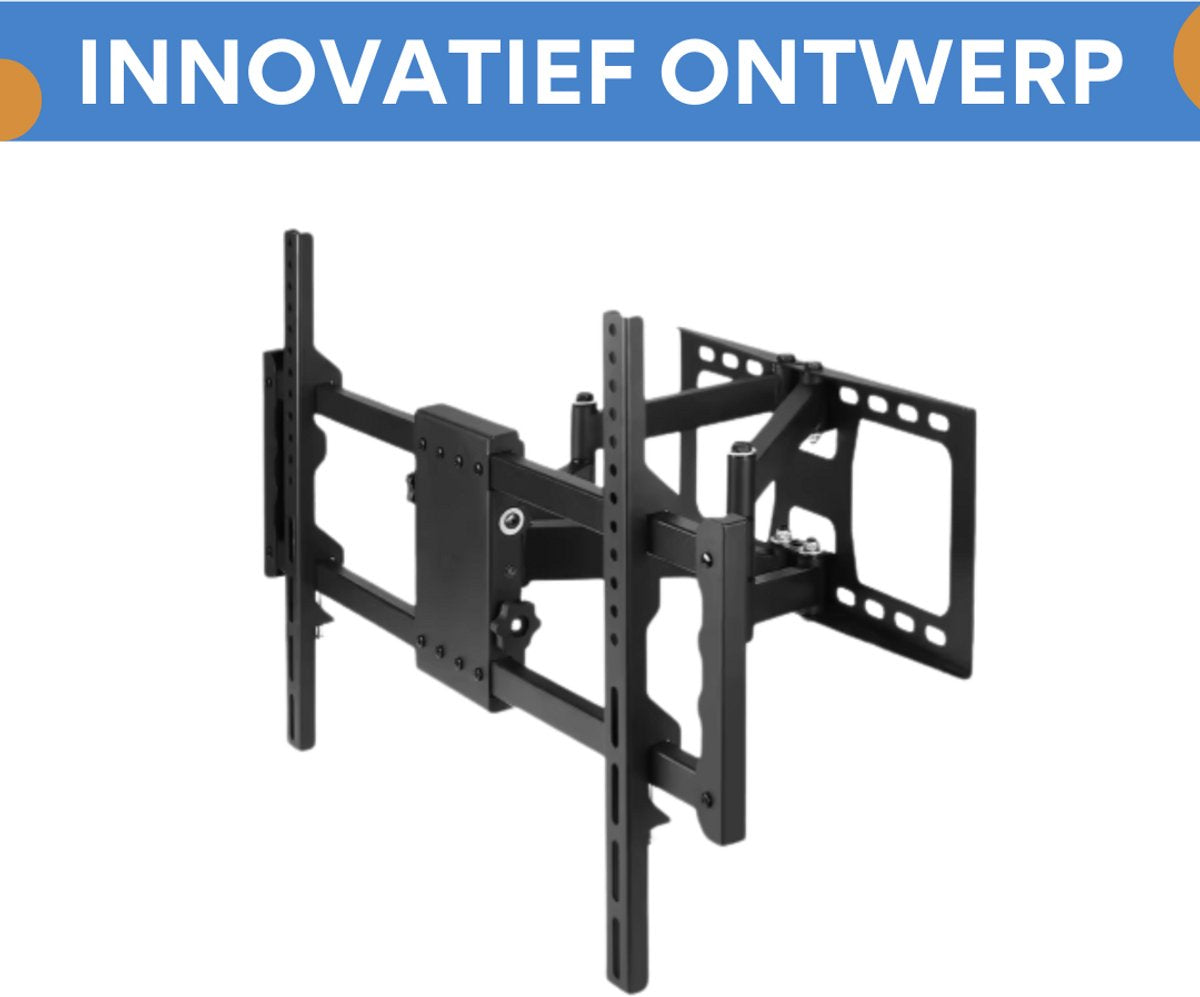 TV muurbeugel - Voor 30"-85" inch - Draaibaar en kantelbaar - Ultra Slim & ruimtebesparend - Beugel statief - Zwart