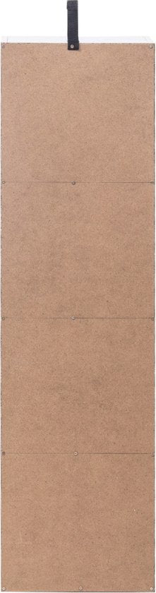 Happyment Boekenkast Hilda - Opbergrek - 4 Lagen - Open Planken - Kantoor - Woonkamer - Slaapkamer - 30x24x106 cm - Wit
