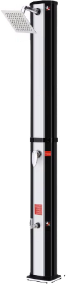 Solar buitendouche - 35L - Geen stroom - Tuindouche - Voor Tuin, strand en zwembad - Waterdicht. -Zilver