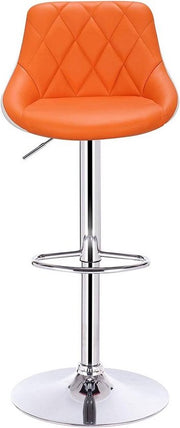 Bolt Edge Barkrukken - Oranje - Kunstleer - Verstelbaar - Ergonomisch - Set van 2