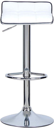 Barkrukken Jilo - Set van 2 - Keuken - Wit - Barstoelen - Verstelbaar in hoogte - Zithoogte 62-84cm