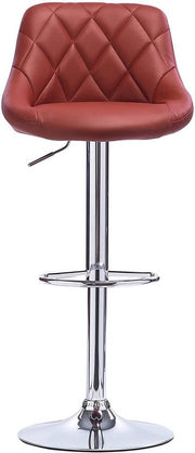 Designer Barkruk - Ergonomisch - Donkerrood - In hoogte verstelbaar - Set van 1