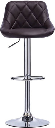 Bolt Edge Designer Barkruk - Zwart - Velvet - Ergonomisch - Verstelbaar - Set van 1