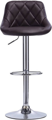 Designer Barkruk Gita - Met rugleuning - Stevig - Ergonomische barstoel - Zithoogte 60 - 82cm - Zwart - Set van 1 - Keuken en bar - In hoogte verstelbaar