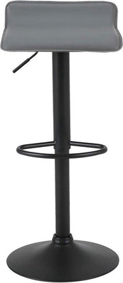 Barkrukken Wavey Grijs - Zithoogte 71cm - Set van 2 - Keuken - Barstoelen - Zonder rugleuning - Verstelbaar in hoogte - Zithoogte 56-78cm