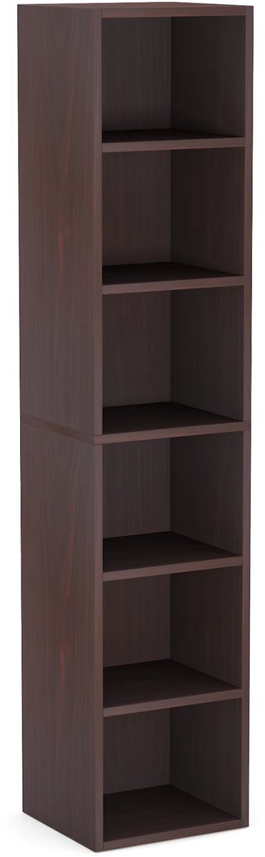 Opbergkast Ceylix - Boekenkast - Vakkenkast - Boekenrek - 180cm hoog - Woonkamer, slaapkamer, kantoor