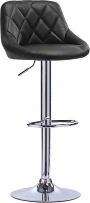 Barkruk - Rugleuning - Ergonomisch - Verstelbaar - Zithoogte 60-82cm - Zwart