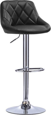 Designer Barkruk Gita - Met rugleuning - Stevig - Ergonomische barstoel - Zithoogte 60 - 82cm - Zwart - Set van 2 - Keuken en bar - In hoogte verstelbaar