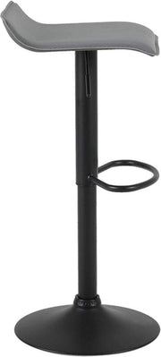 Barkrukken Wavey Grijs - Zithoogte 71cm - Set van 2 - Keuken - Barstoelen - Zonder rugleuning - Verstelbaar in hoogte - Zithoogte 56-78cm