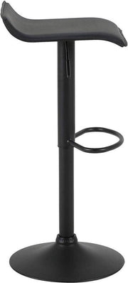 Barkrukken Wavey Zwart - Set van 2 - Keuken - Barstoelen - Zonder rugleuning - Verstelbaar in hoogte - Zithoogte 56-78cm