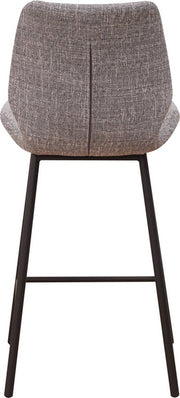 Barkruk - Lichtgrijs - Zithoogte 67cm - Ergonomisch - Rugleuning - Set van 1