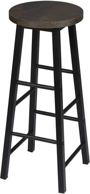 Hoge barkrukken Denza - Zithoogte 71cm - Roestig - Set van 2 - Keuken - Barstoelen - Zonder rugleuning - Hout