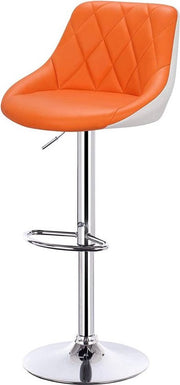 Bolt Edge Barkrukken - Oranje - Kunstleer - Verstelbaar - Ergonomisch - Set van 2