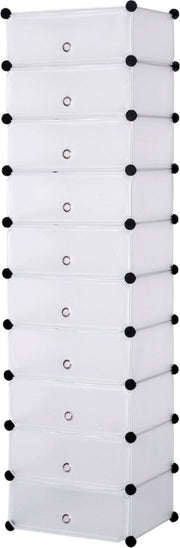Happyment Luxe Sneakerbox - Wit - 10 stuks - Schoenenbox - Schoenenrek - Opbergbox - Schoenendoos - Opbergsysteem