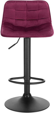 Barkrukken - Rood - Met rugleuning - Ergonomisch - Verstelbaar - Set van 2