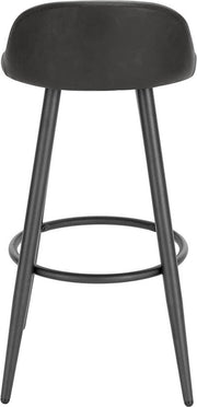 Bolt Edge Leren Barkrukken - Antraciet - Ergonomisch - Zithoogte 69cm - Set van 2