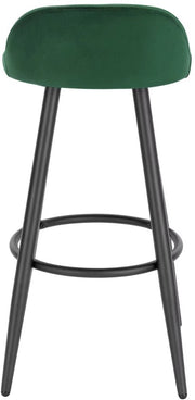 HHHK - Barkrukken set van 2 - Barkrukken - Velvet Groen - Barstoelen - Kruk – 78.5cm - Metalen Frame – Barkruk - Barstoel