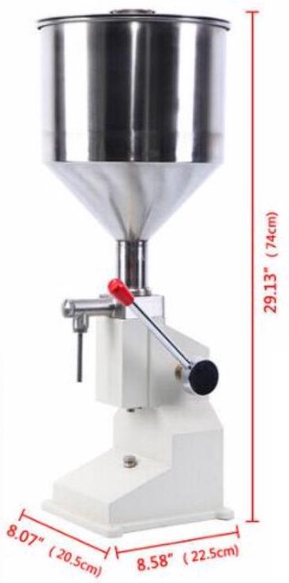 Bolt Edge Vulmachine voor Vloeistof - Flessenvuller 5-50 ml - Geschikt voor Shampoo, Olie, Crème, Drank