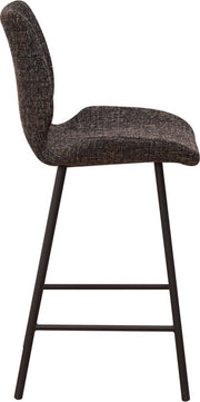 Barkruk - Zwart - Rugleuning - Ergonomisch - Zithoogte 67cm - Set van 1